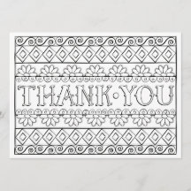 OrnaMENTALs Thank You Color Your Own