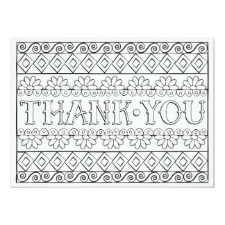 ornamentals thank you color your own card