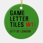 Game Letter Tiles  Ornaments