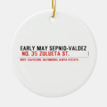 EARLY MAY SEPNIO-VALDEZ   Ornaments