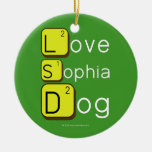 Love
 Sophia
 Dog
   Ornaments