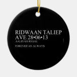 Ridwaan TaLiEp Ave  Ornaments