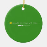 Keep calm im in love with niniza  Ornaments