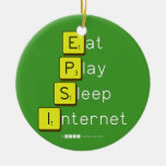 Eat
 Play
 Sleep
 Internet  Ornaments