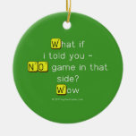 What if
 i told you -
 NO game in that
 side?
 Wow  Ornaments