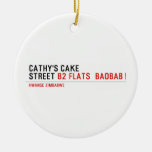 Cathy's Cake Street  Ornaments