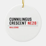 Cunnilingus  crescent  Ornaments