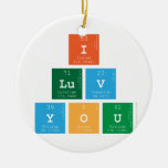 I 
 luv 
 You  Ornaments