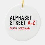 Alphabet  Street  Ornaments
