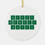Happy
 Birthday
 Allison  Ornaments