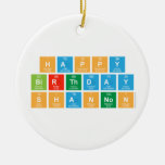 Happy
 Birthday
 Shannon  Ornaments