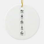 Au
 W
 Es
 O
 Eu  Ornaments