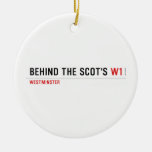 Behind the scot's  Ornaments