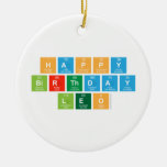 happy 
 birthday 
 LEO  Ornaments