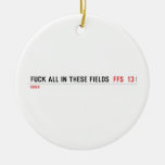 Fuck all in these Fields   Ornaments