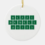 Happy
 Birthday
 Allison  Ornaments