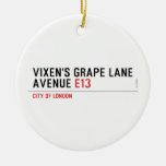 Vixen's Grape Lane  Avenue  Ornaments