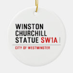 WINSTON CHURCHILL STATUE  Ornaments