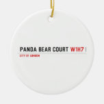 PANDA BEAR COURT  Ornaments