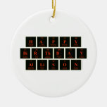 Happy
 Birthday
 Allison  Ornaments