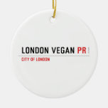 London vegan  Ornaments