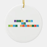 keep calm 
 and 
 love chemistry  Ornaments