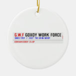 G.W.F  Ornaments