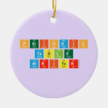 Periodic
 Table
 Writer  Ornaments