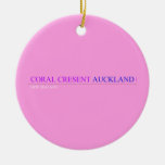coral cresent  Ornaments