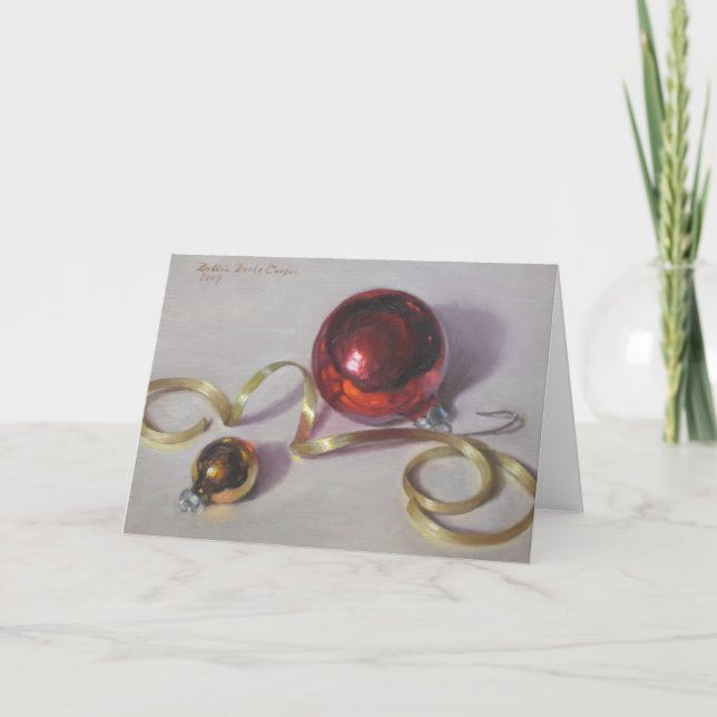 "Ornaments and Ribbon"  Art Card (Front)