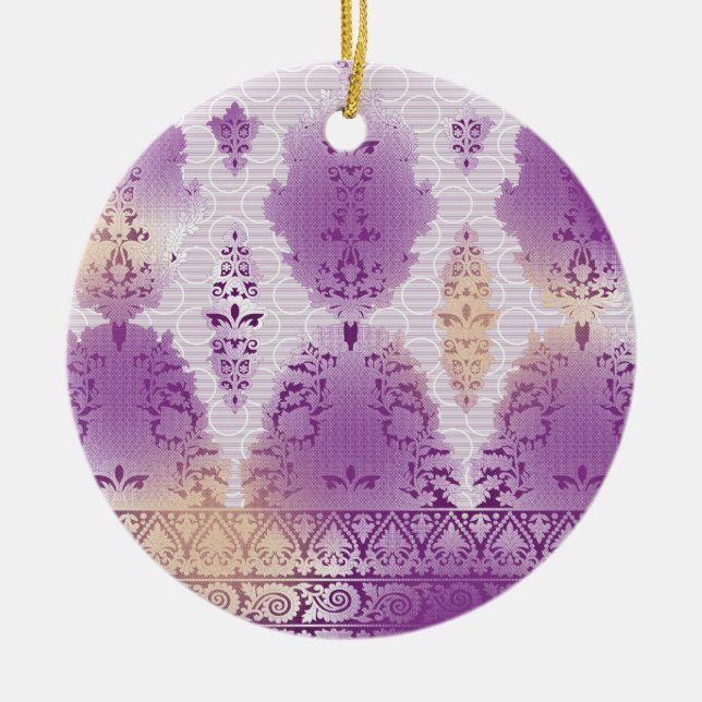 Ornaments | Ceramic | Circle | Holiday Keepsake (Front)