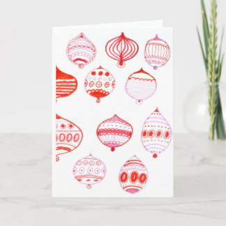 Ornaments Christmas Card