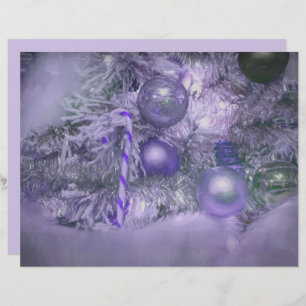 Ornaments Christmas Purple Elegant Holiday Tree