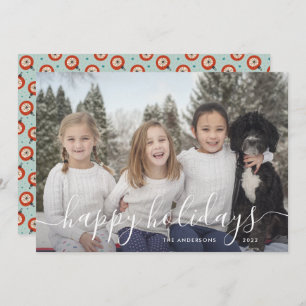 Ornaments Family Photo Christmas Holiday Card