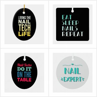 Ornaments for nail techs and manicurists