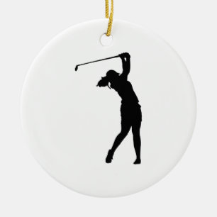 Ornaments Golfer Golf Sports Person Silhouette
