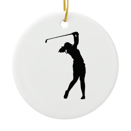 Ornaments Golfer Golf Sports Person Silhouette