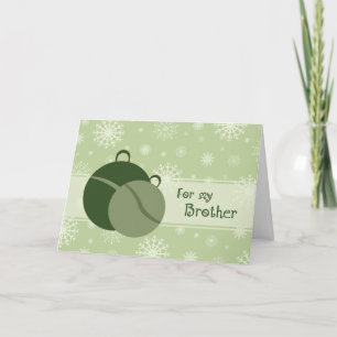Ornaments Happy Holidays Brother Christmas Card
