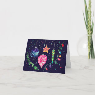 Ornaments holiday card