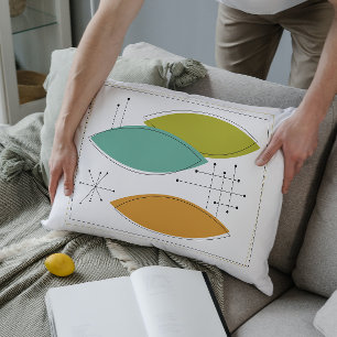 Ornaments Mid Century Modern Decorative Pillow