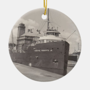 Ornaments Ore Freighter Vintage Soo Locks Michigan