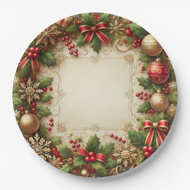 Ornaments Paper Plates (Front)