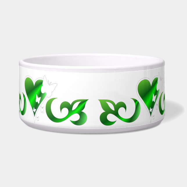 Ornaments Rainbow Heart with Butterfly and Lily Bowl (Front)