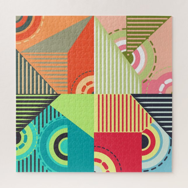 Ornaments Set: Background Design Elements. Jigsaw Puzzle (Vertical)