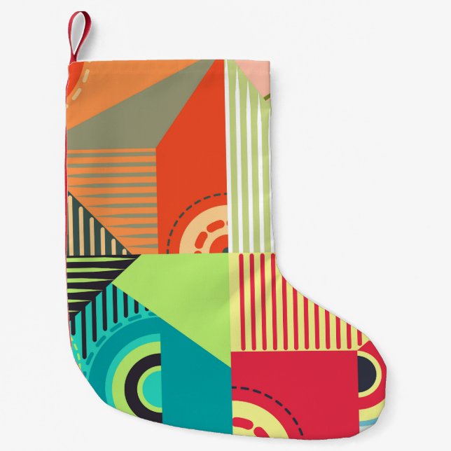 Ornaments Set: Background Design Elements. Small Christmas Stocking (Front)