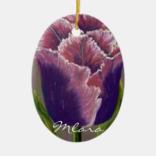 Ornaments with Tulips art work by Mlara (Front)