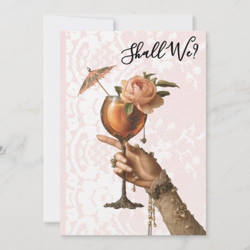 *~* Ornate A101 Cocktail 3 PHOTO  BACHELORETTE Invitation