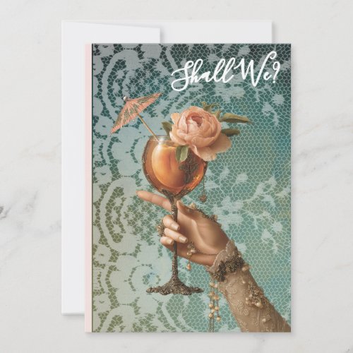 *~* Ornate A101 Cocktail PHOTO 3 BACHELORETTE Invitation