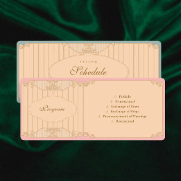 Ornate Art Nouveau Wedding Program