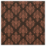 Ornate Baroque brown Damask pattern fabric